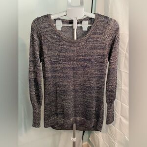 NWT Gorgeous‎ size medium blue shimmer sweater